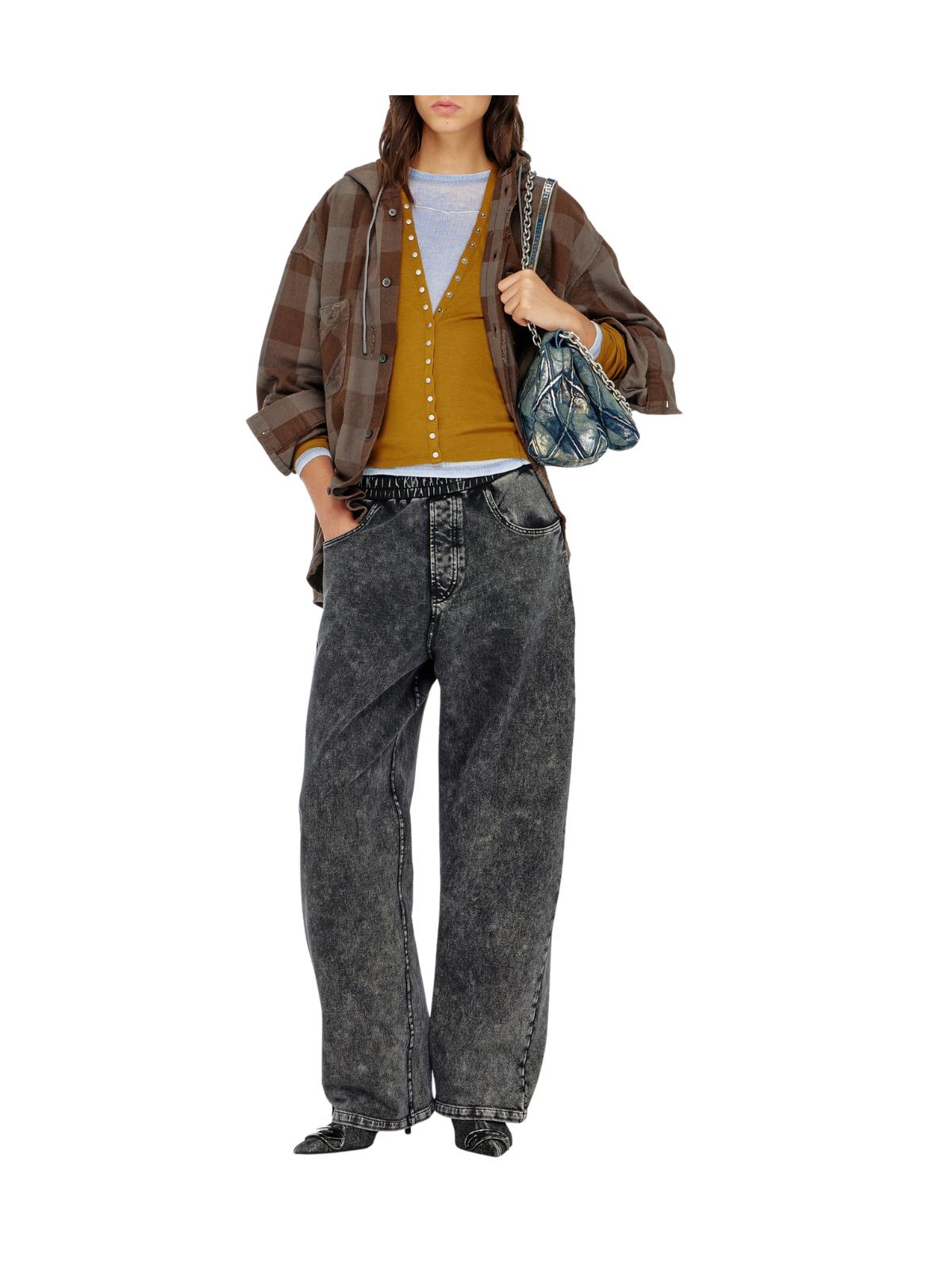 P-STUKY JOGGINGHOSE IN DENIM-OPTIK