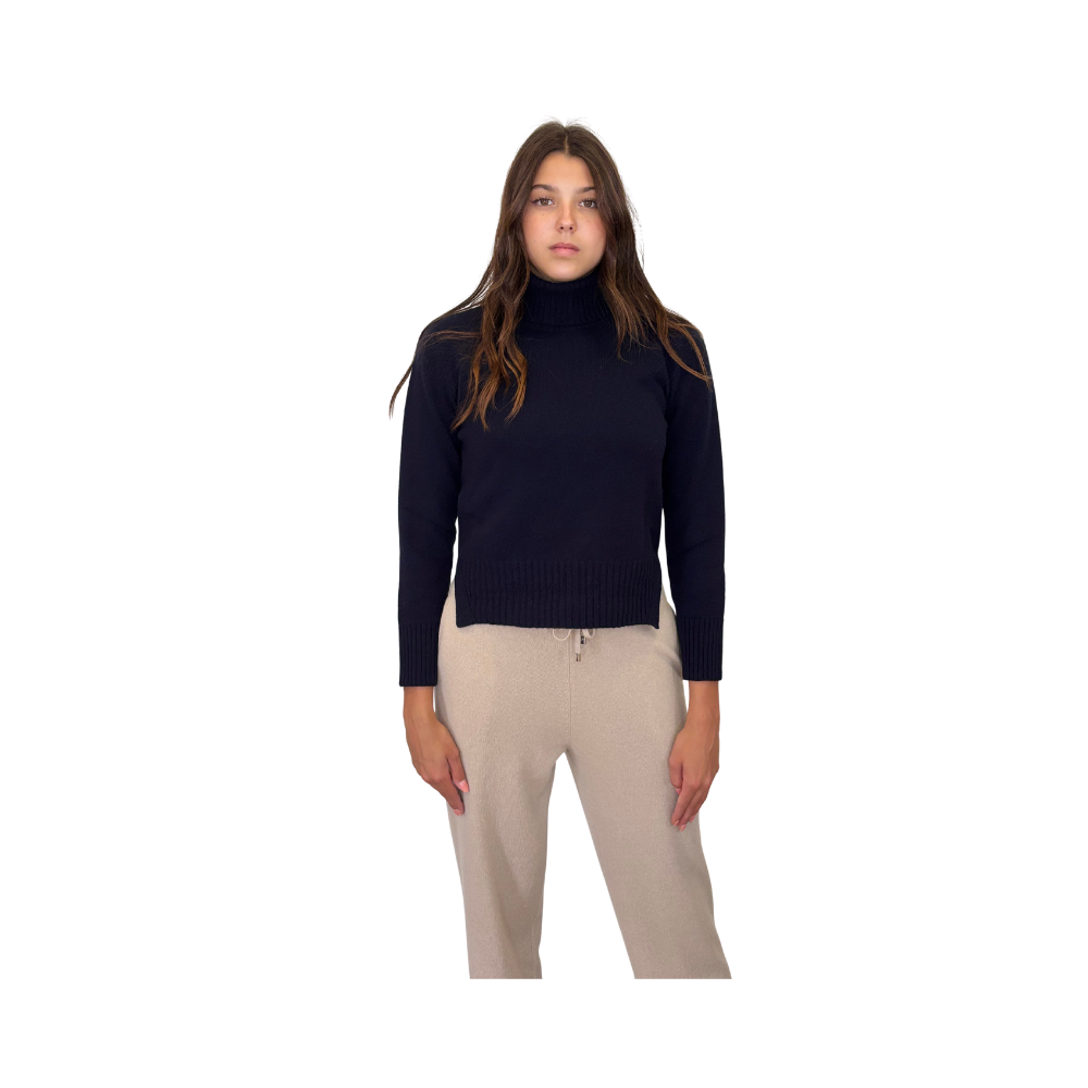 Dolcevita regular in lana e cashmere