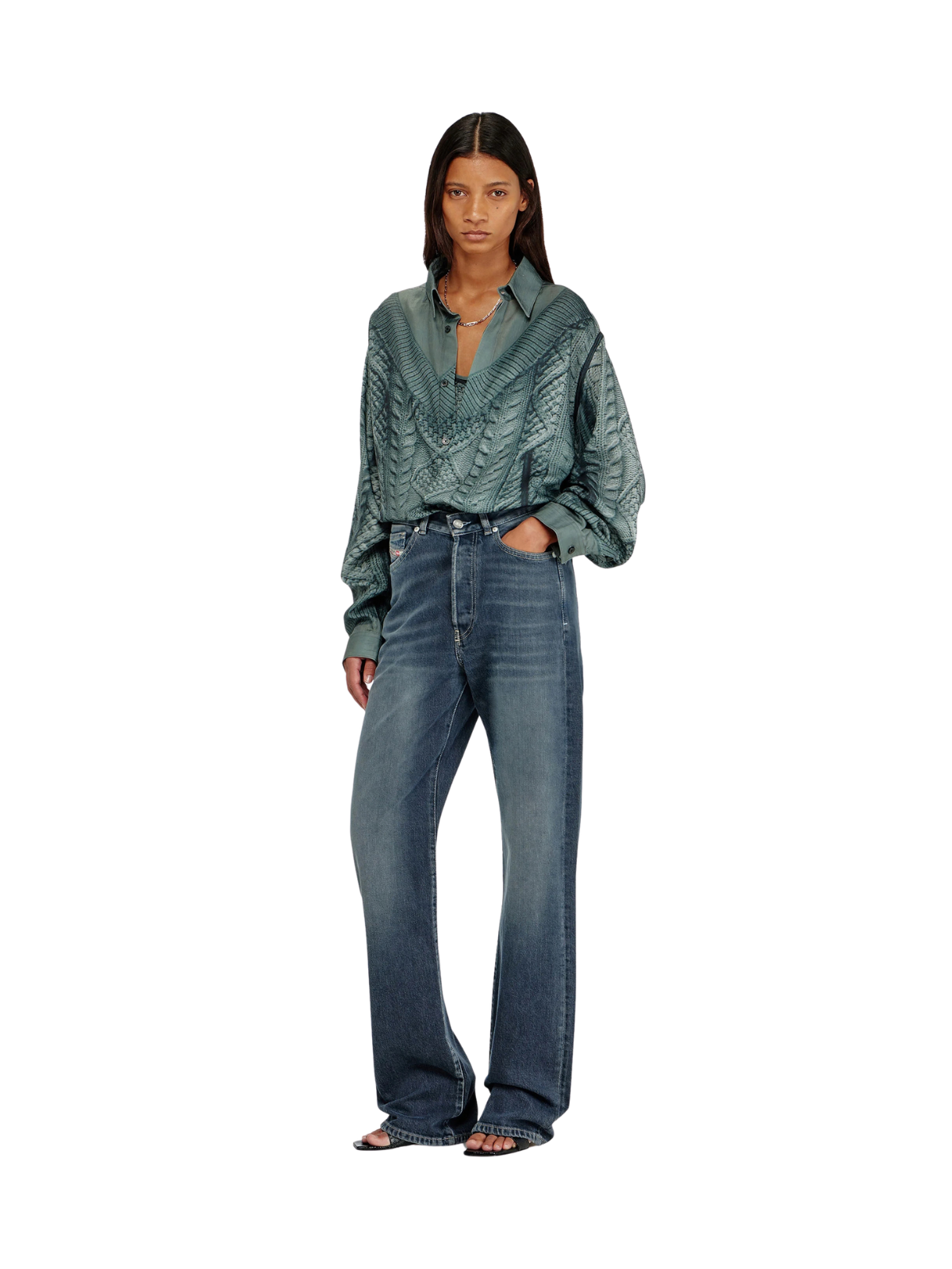 JEANS REGULAR VITA ALTA 1971 D-SENT
