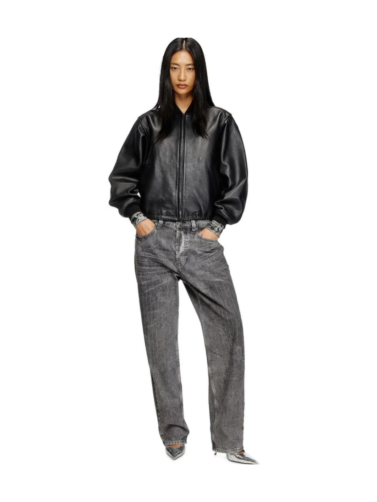 BOMBER IN PELLE L-ILYAN