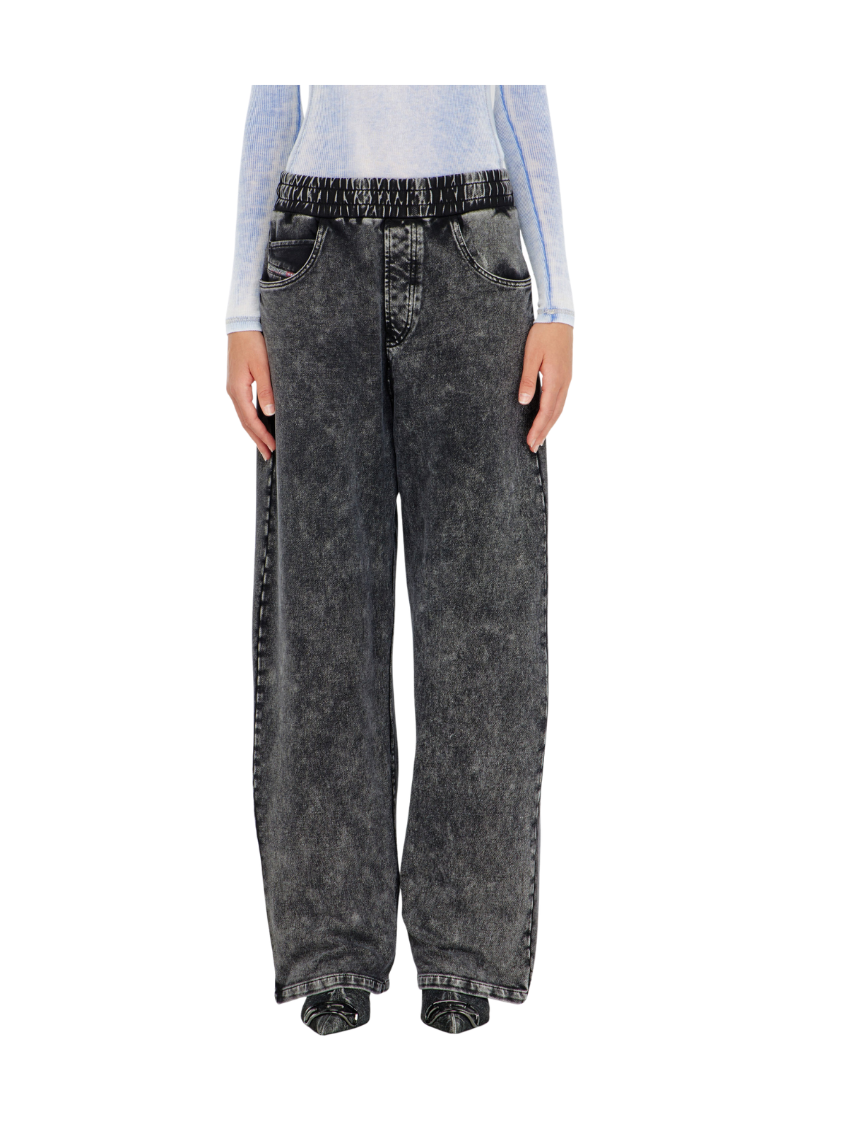 P-STUKY JOGGINGHOSE IN DENIM-OPTIK