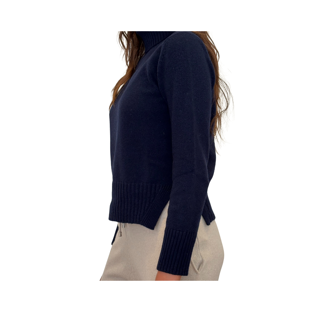 Dolcevita regular in lana e cashmere