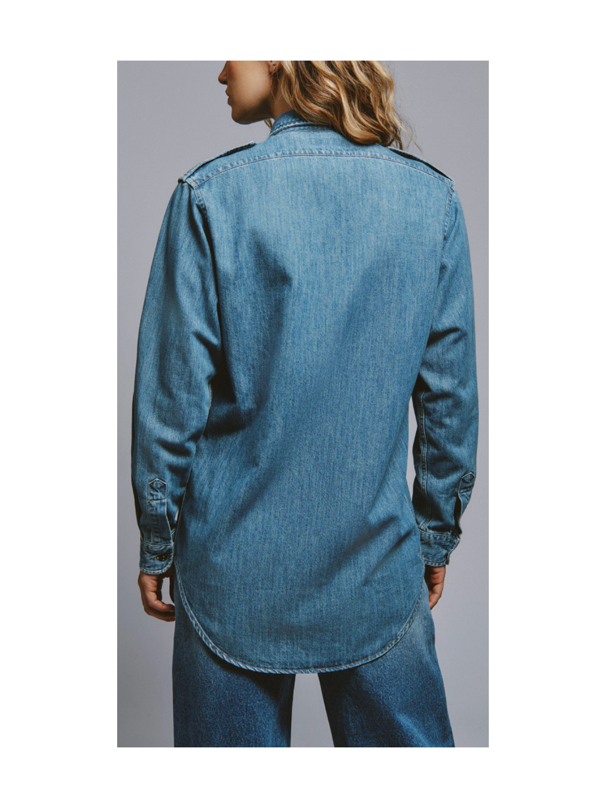 Camicia Military in Denim - Eva ❤️ Roy Roger's