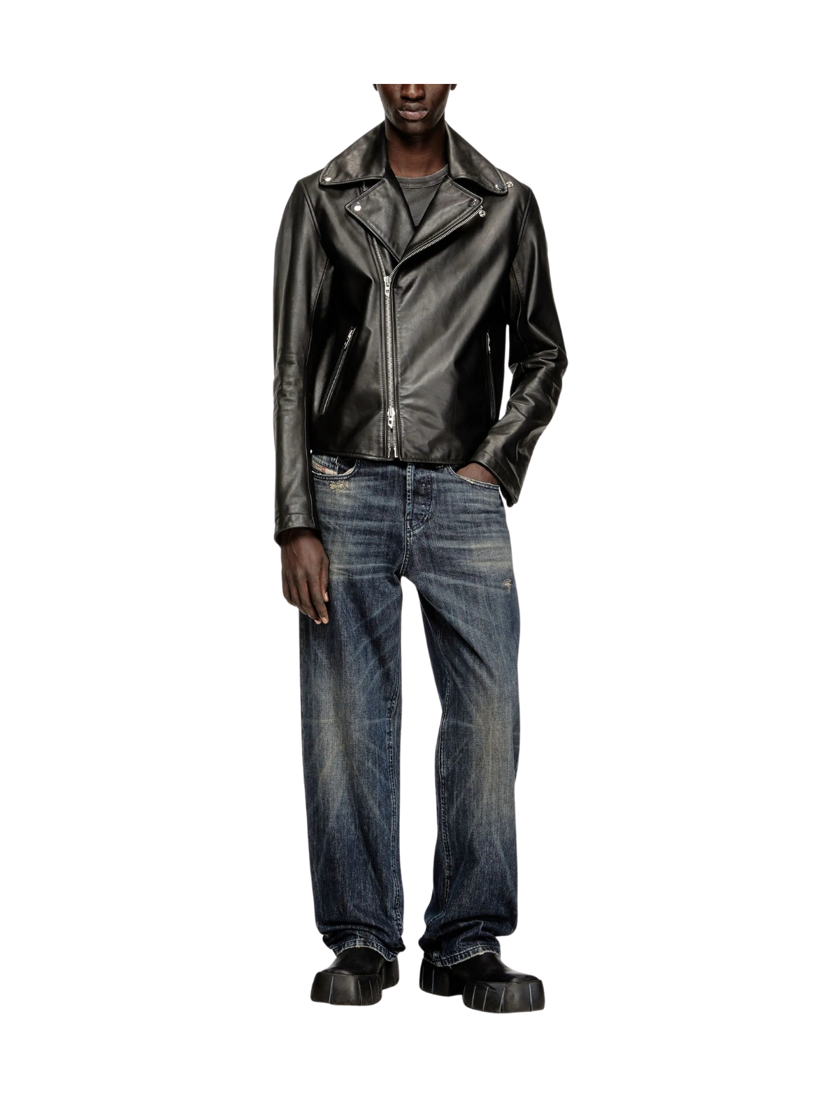 L-Eo Wrd Leder Biker