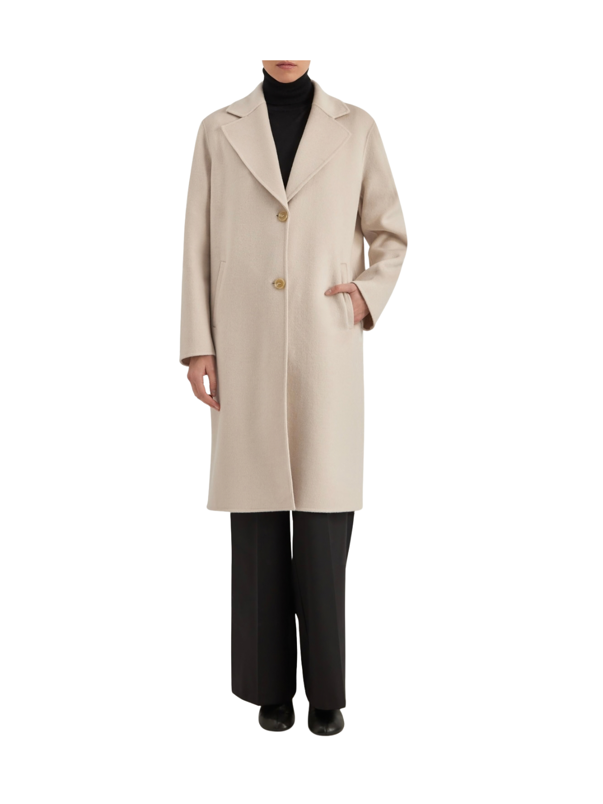 SINGLE-BREASTED OVERSIZED COAT