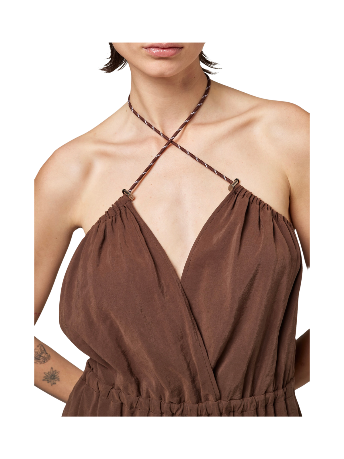 Abito lungo con laccio