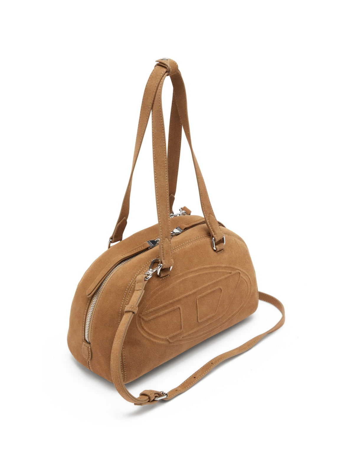 1DR Dome- Borsa A Spalla Scamosciata Con Logo Oval D
