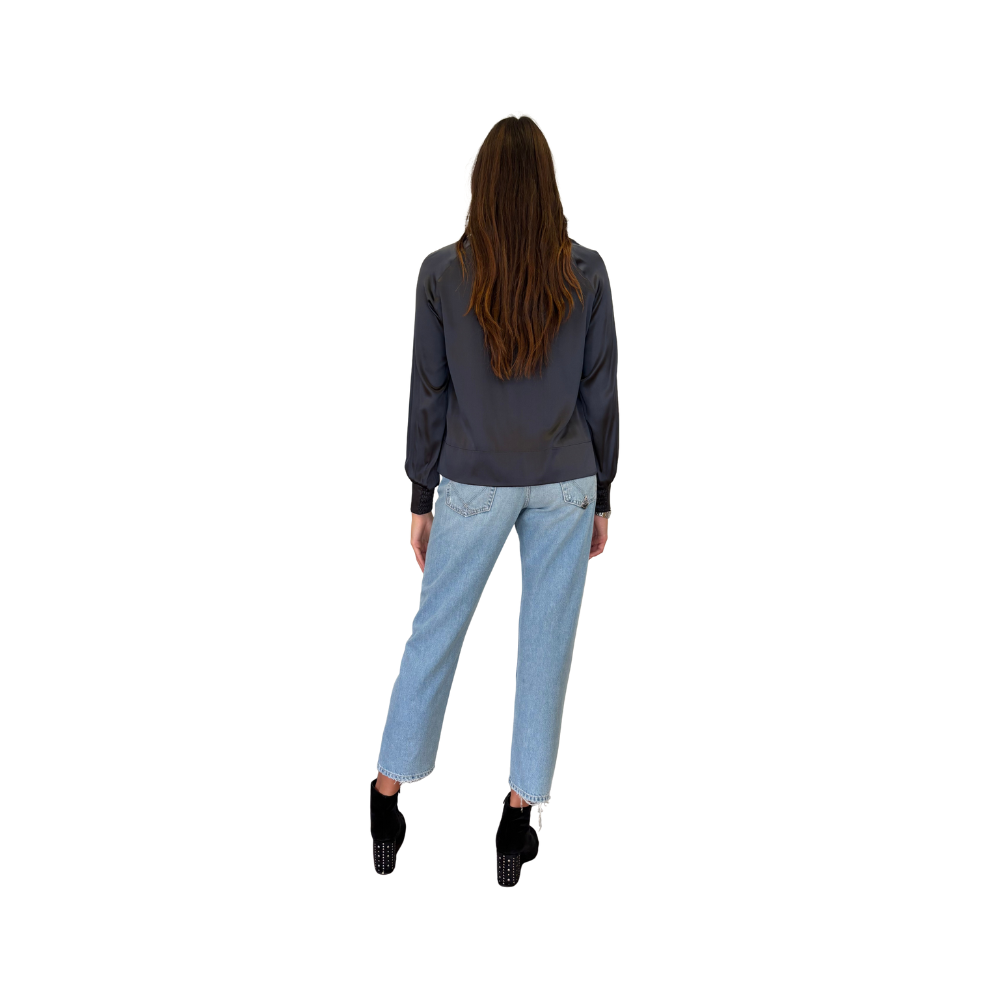 Blusa con lavallière