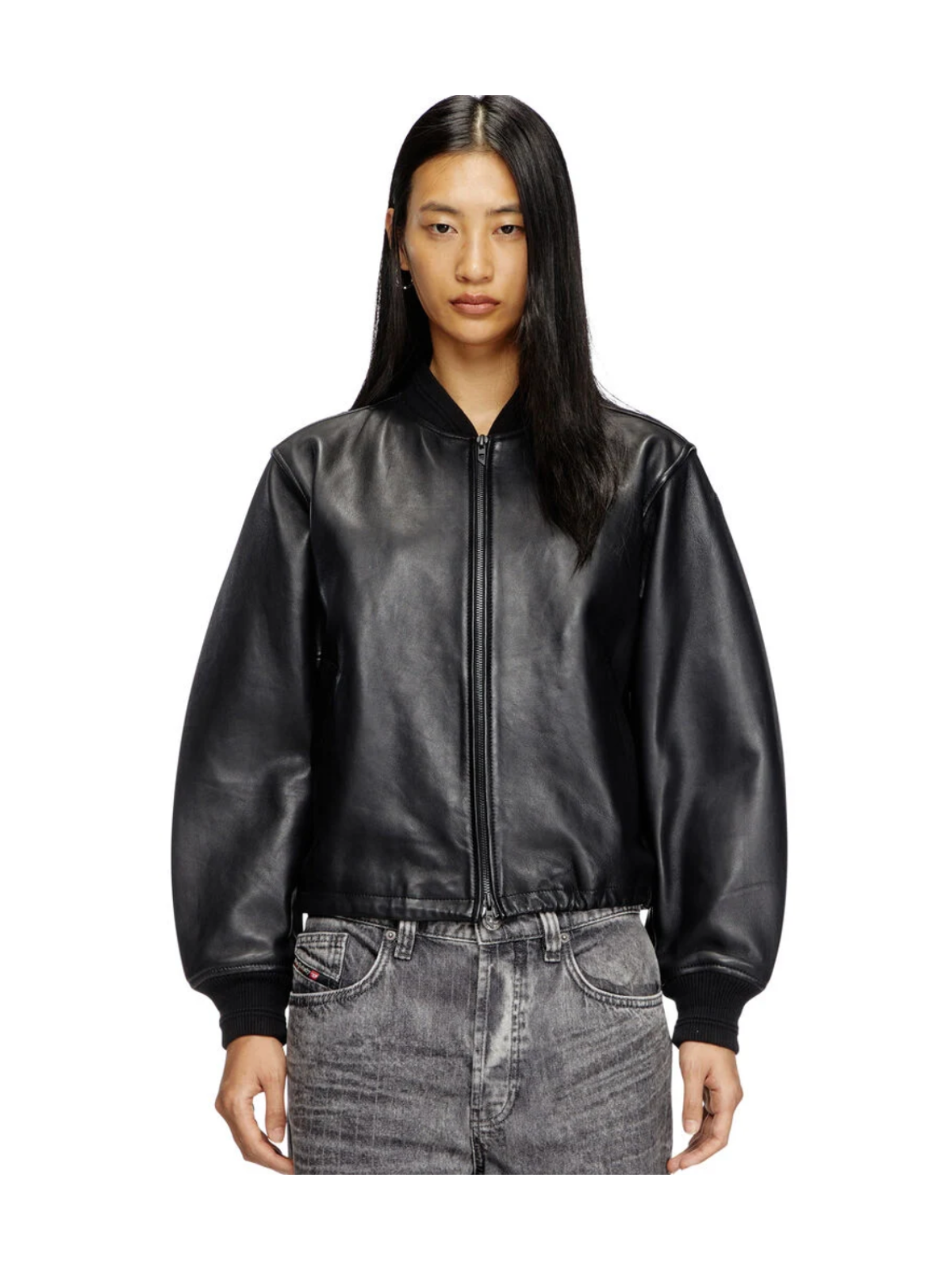 BOMBER IN PELLE L-ILYAN