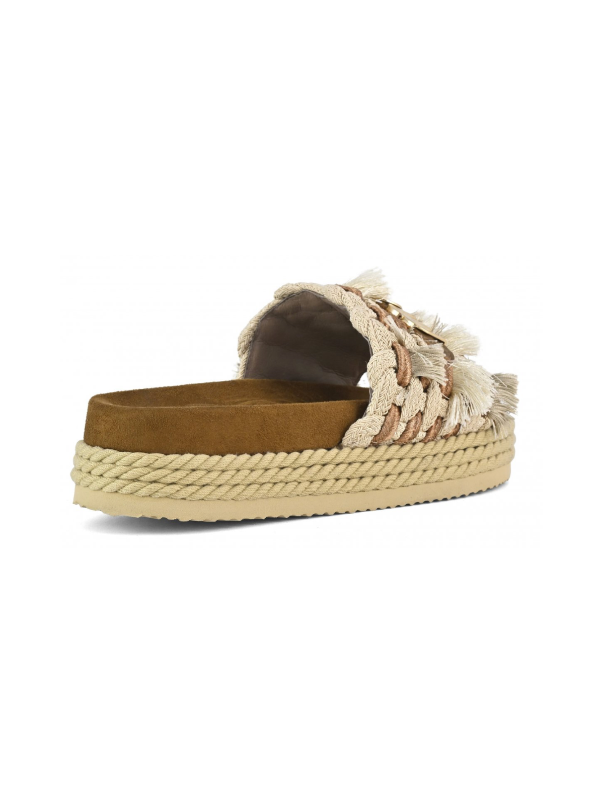 Monoband-Seilsandalen mit Fransen