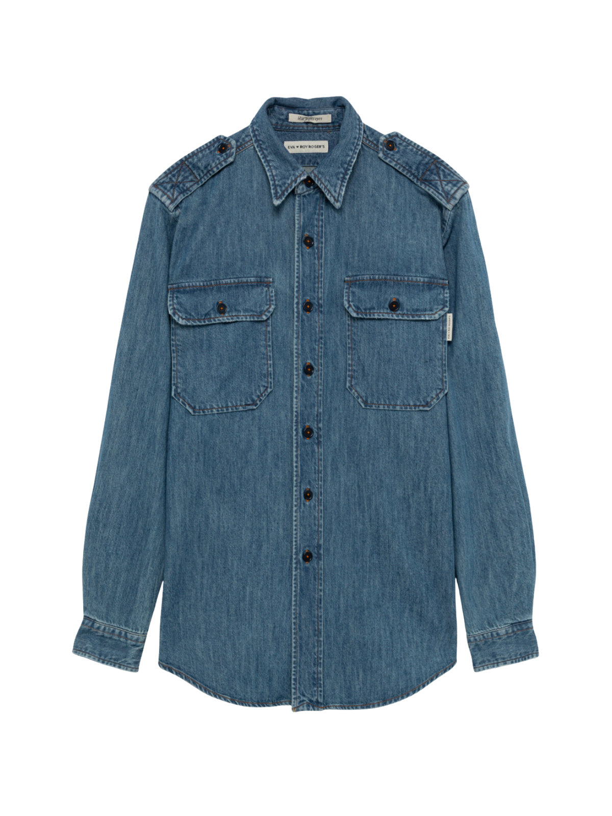 Camicia Military in Denim - Eva ❤️ Roy Roger's