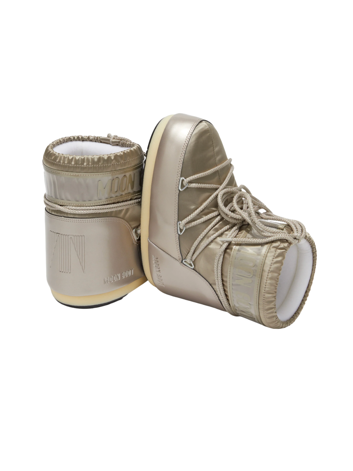 STIVALE ICON LOW GLANCE PLATINO IN RASO