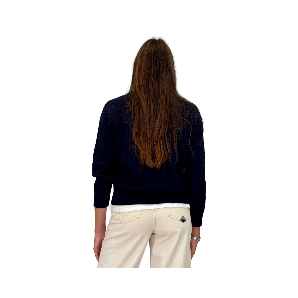 Maglia polo in cashmere