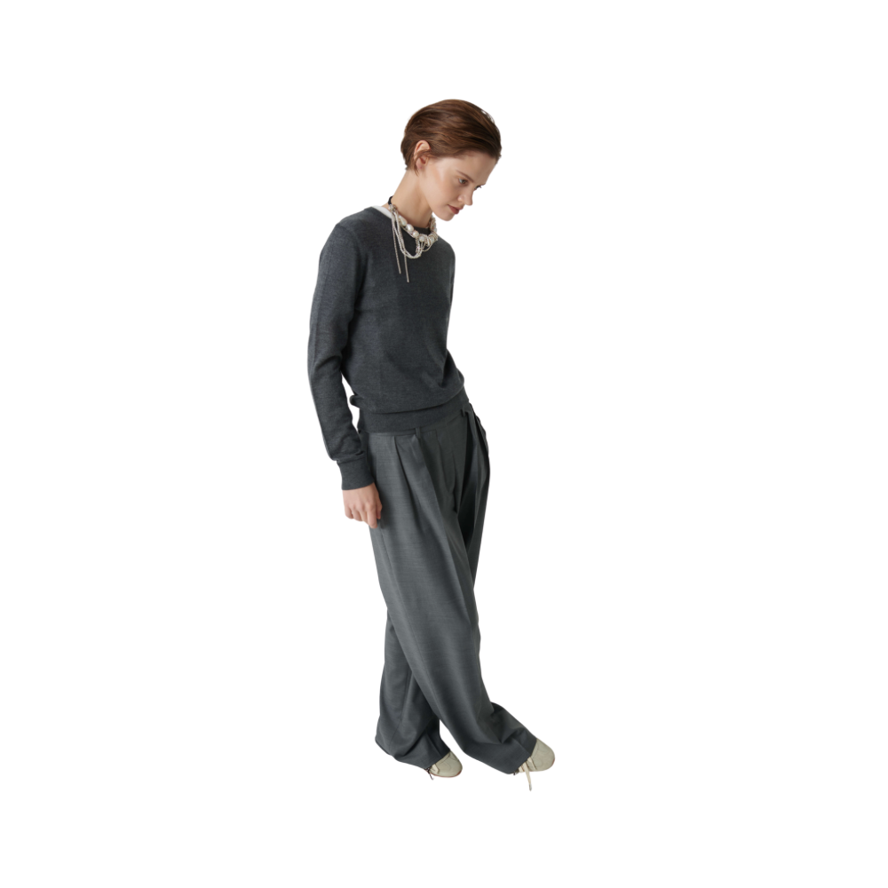 Pantalone con doppia pinces