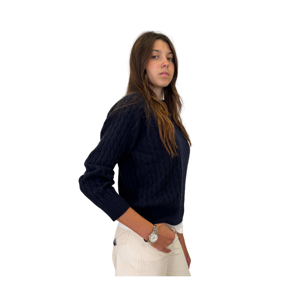 Maglia polo in cashmere