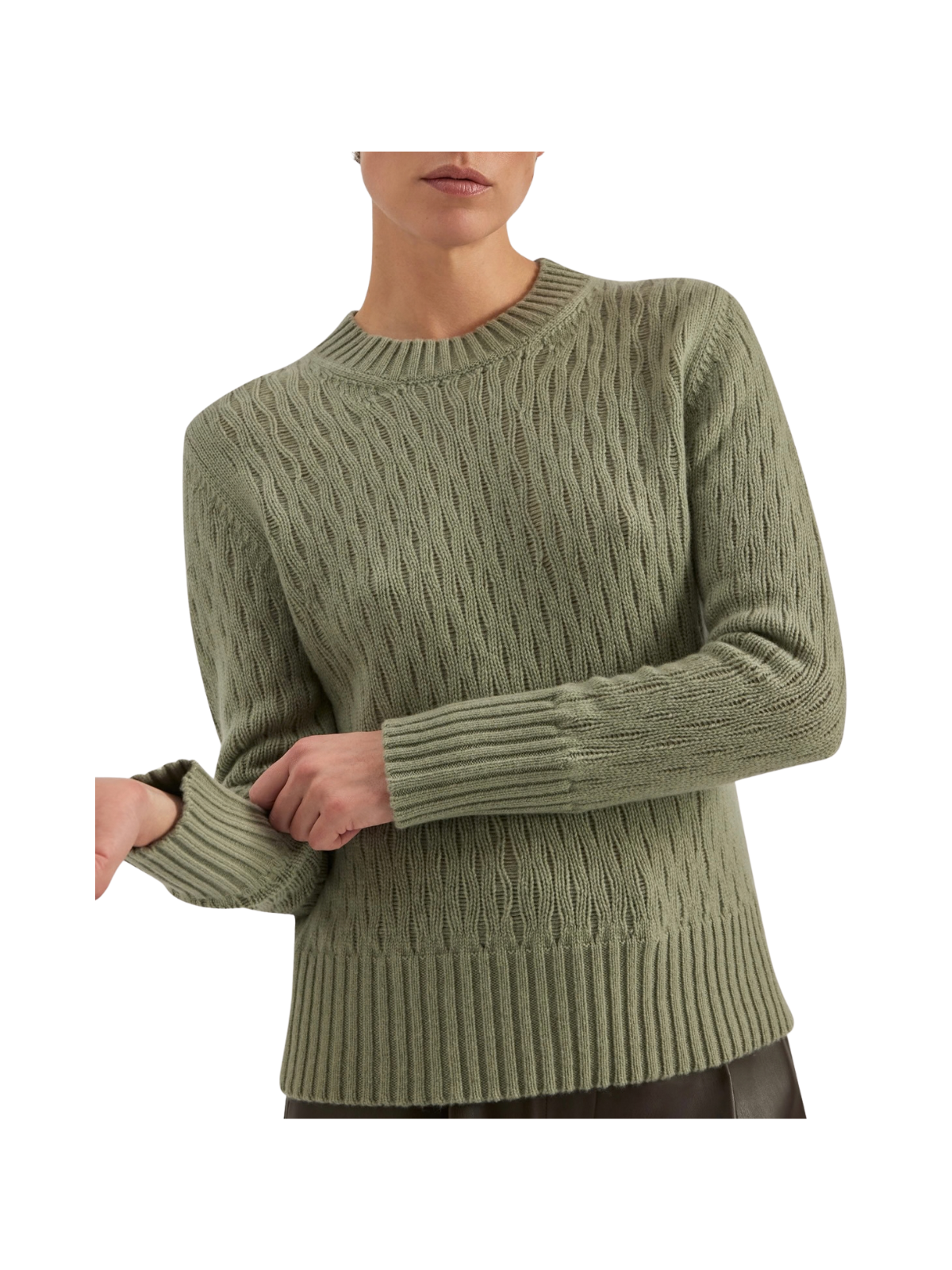 GIROCOLLO LAVORATO IN CASHMERE