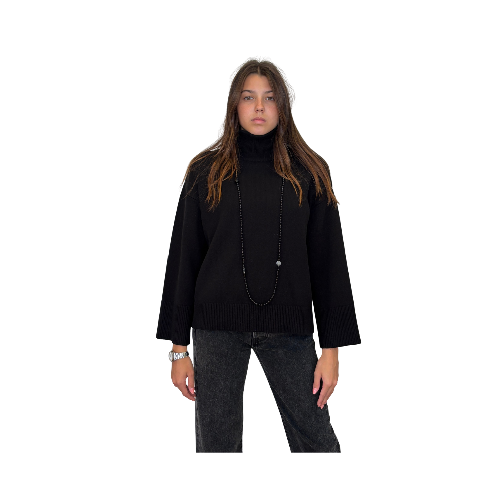 High neck manica kimono