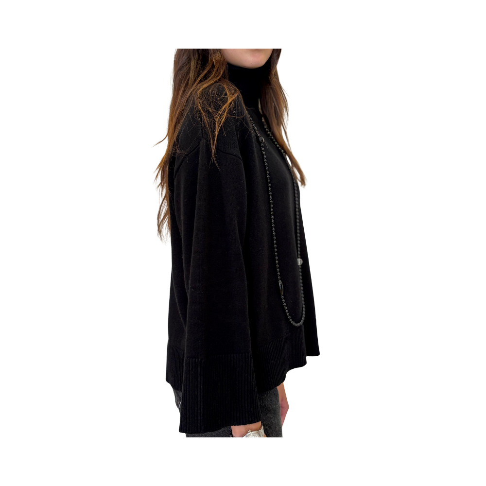High neck manica kimono
