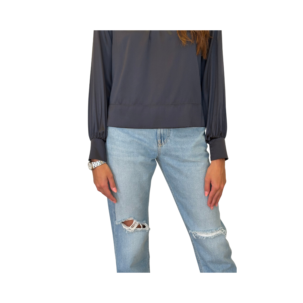 Blusa high neck