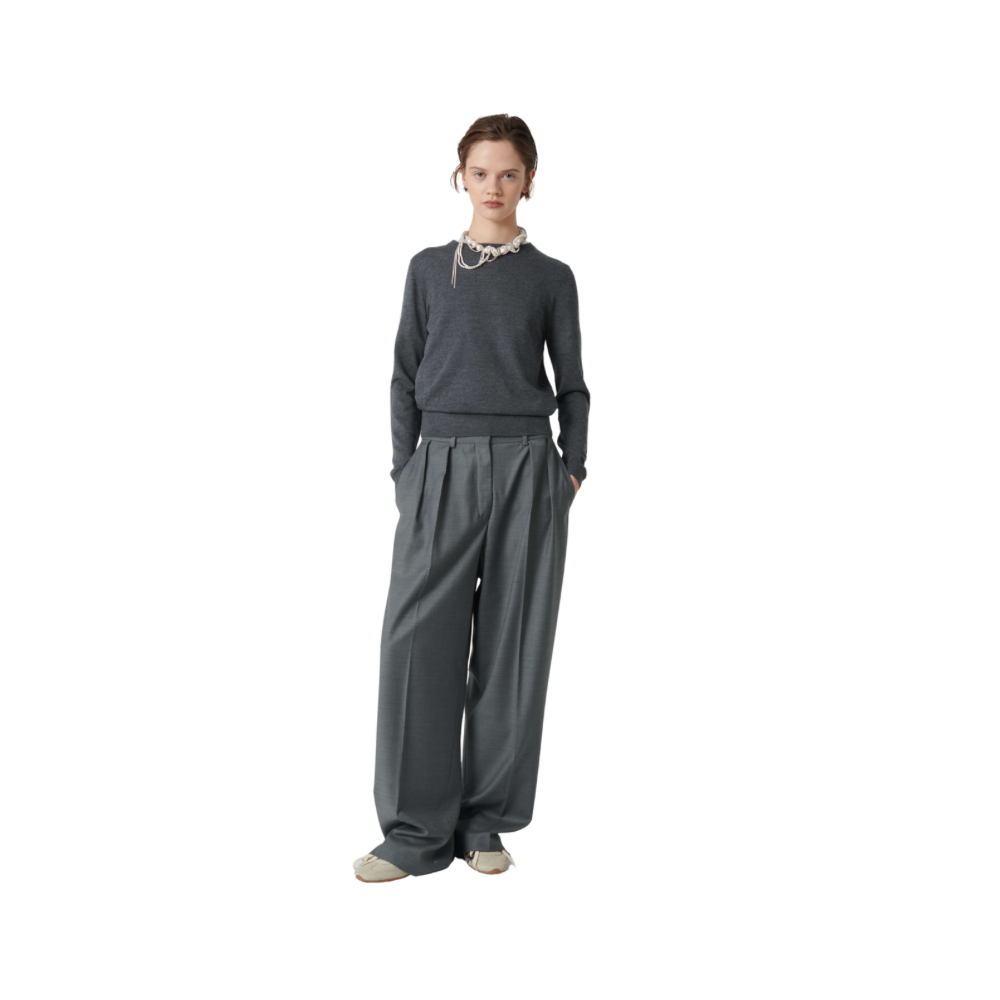 Pantalone con doppia pinces
