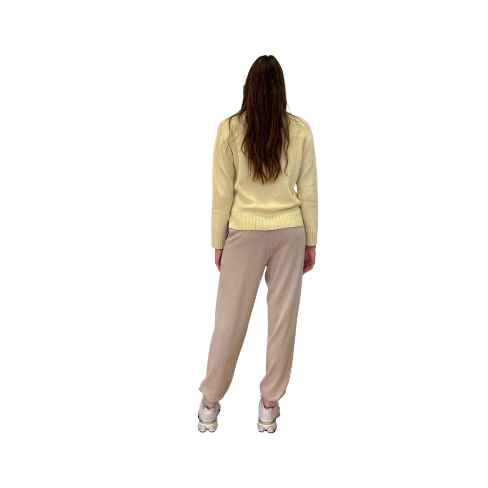 Pantalone in maglia di cashmere