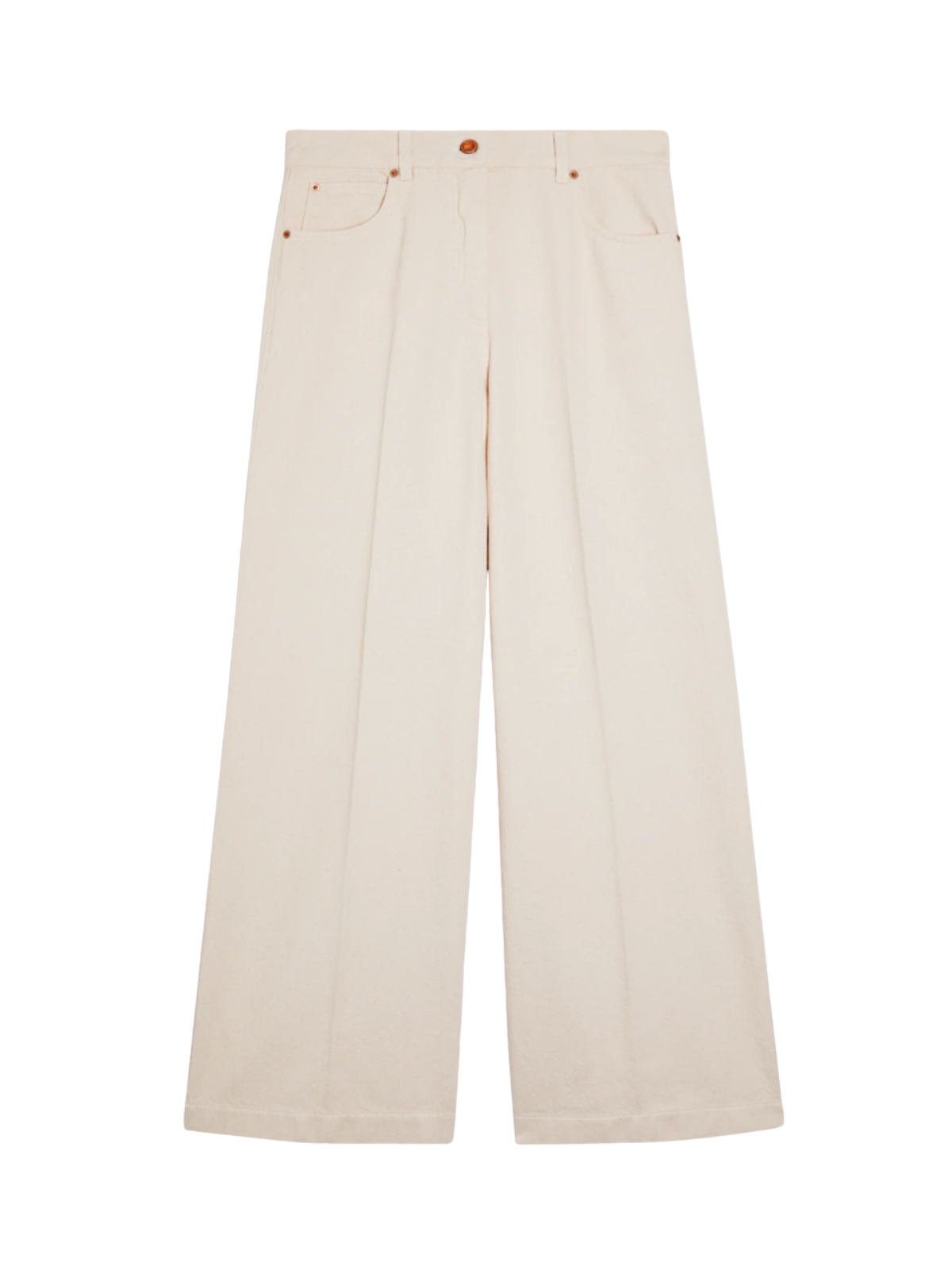 PANTALONE WIDE LEG IN DENIM DI COTONE