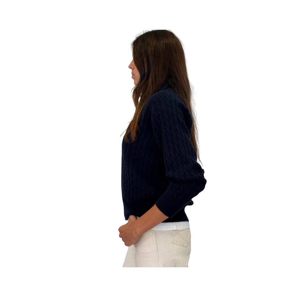 Maglia polo in cashmere