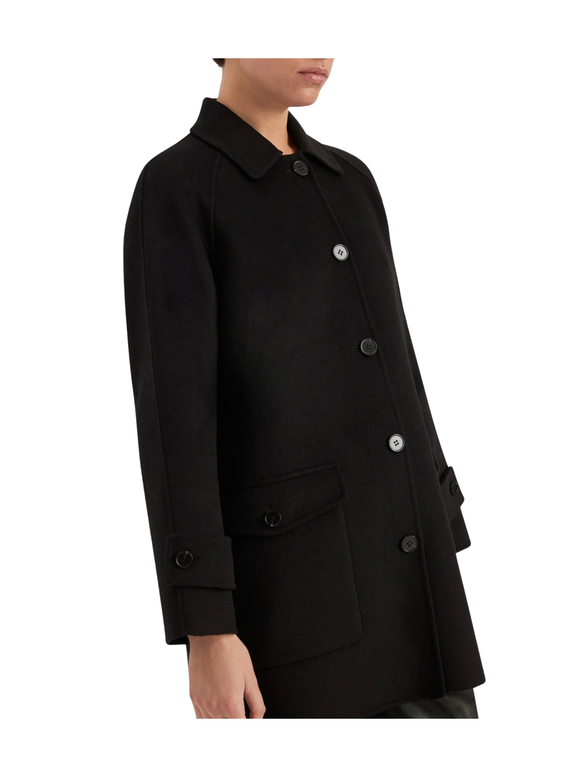 SHORT SINGLE-BREASTED COAT