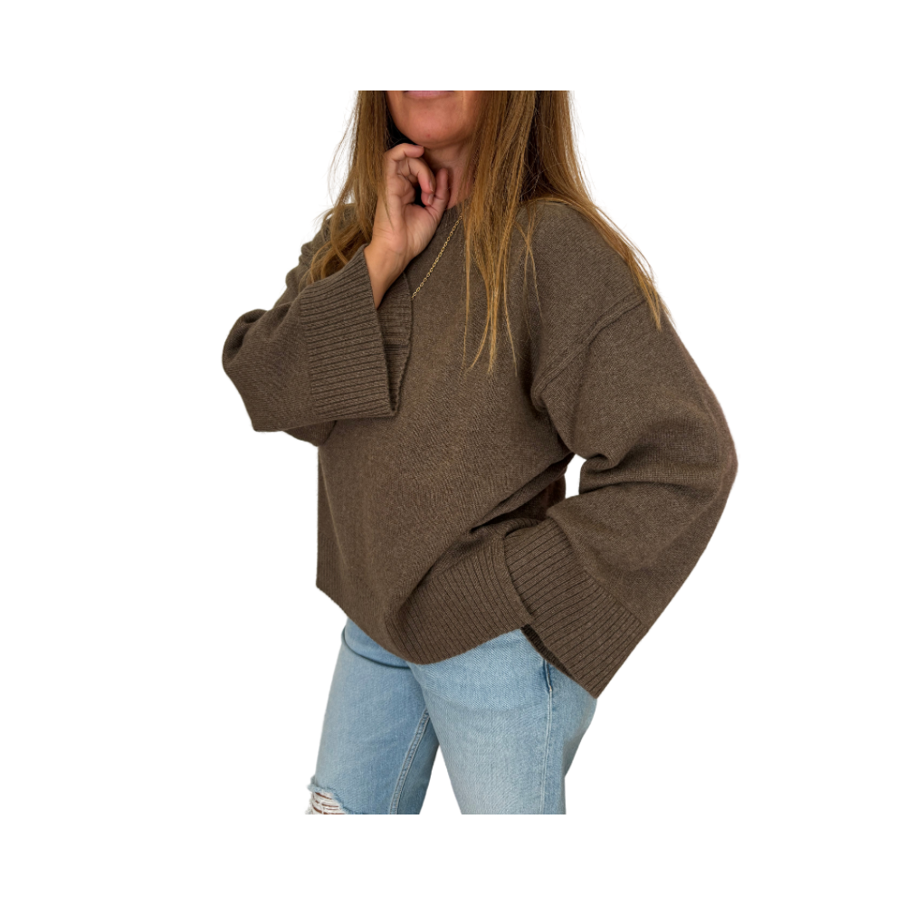 Maglia girocollo in cashmere