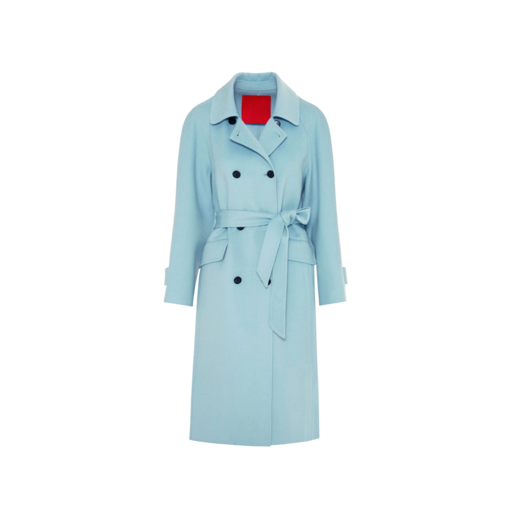Cappotto double con cintura