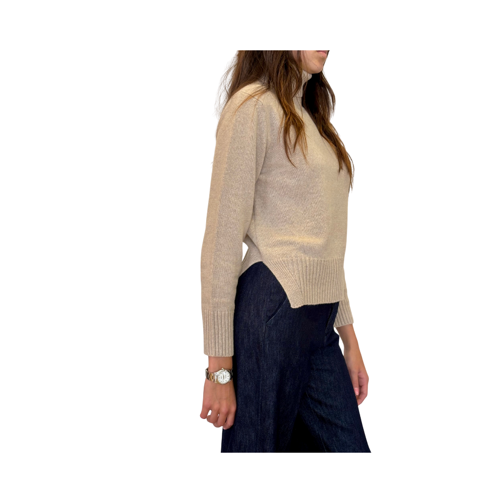 Dolcevita regular in lana e cashmere