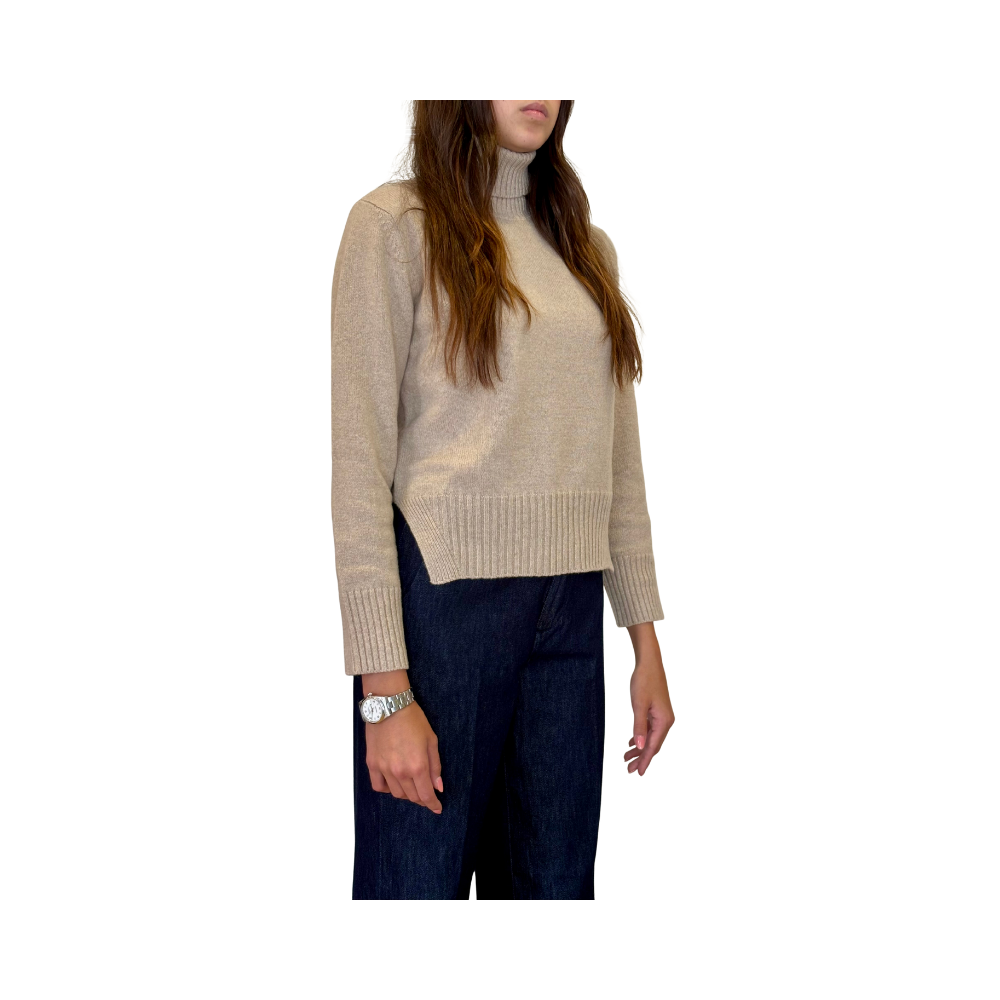 Dolcevita regular in lana e cashmere