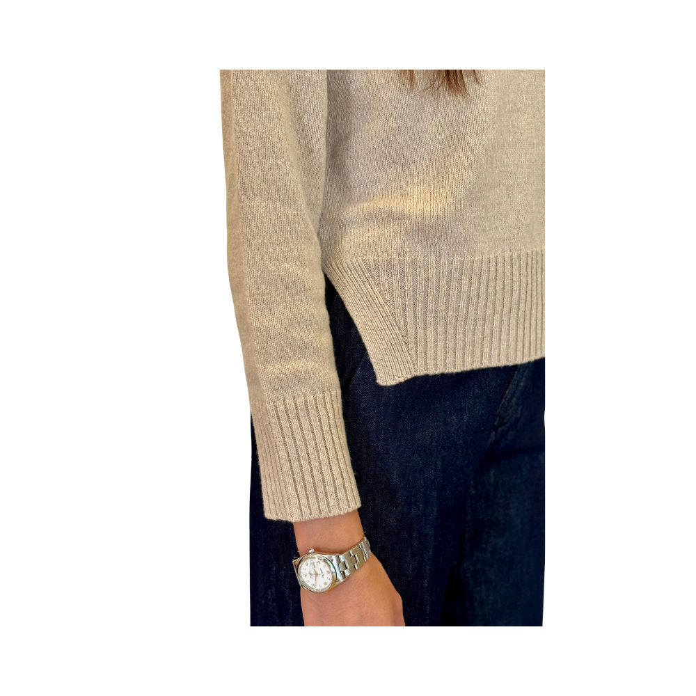 Dolcevita regular in lana e cashmere