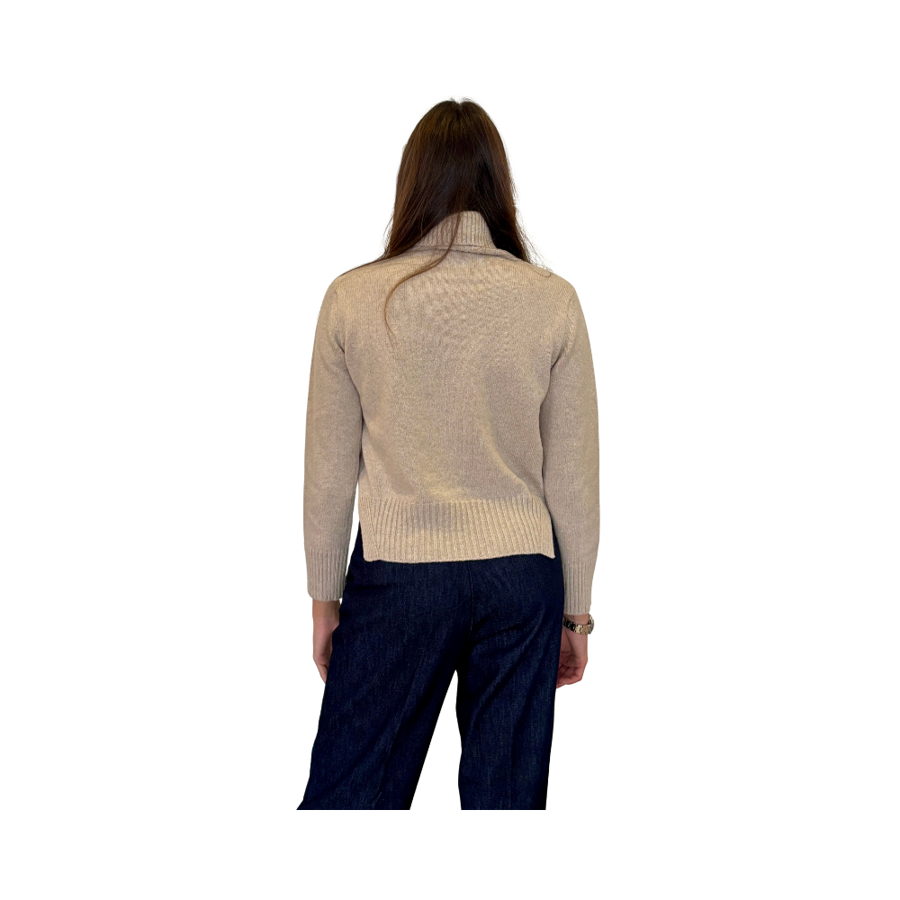 Dolcevita regular in lana e cashmere