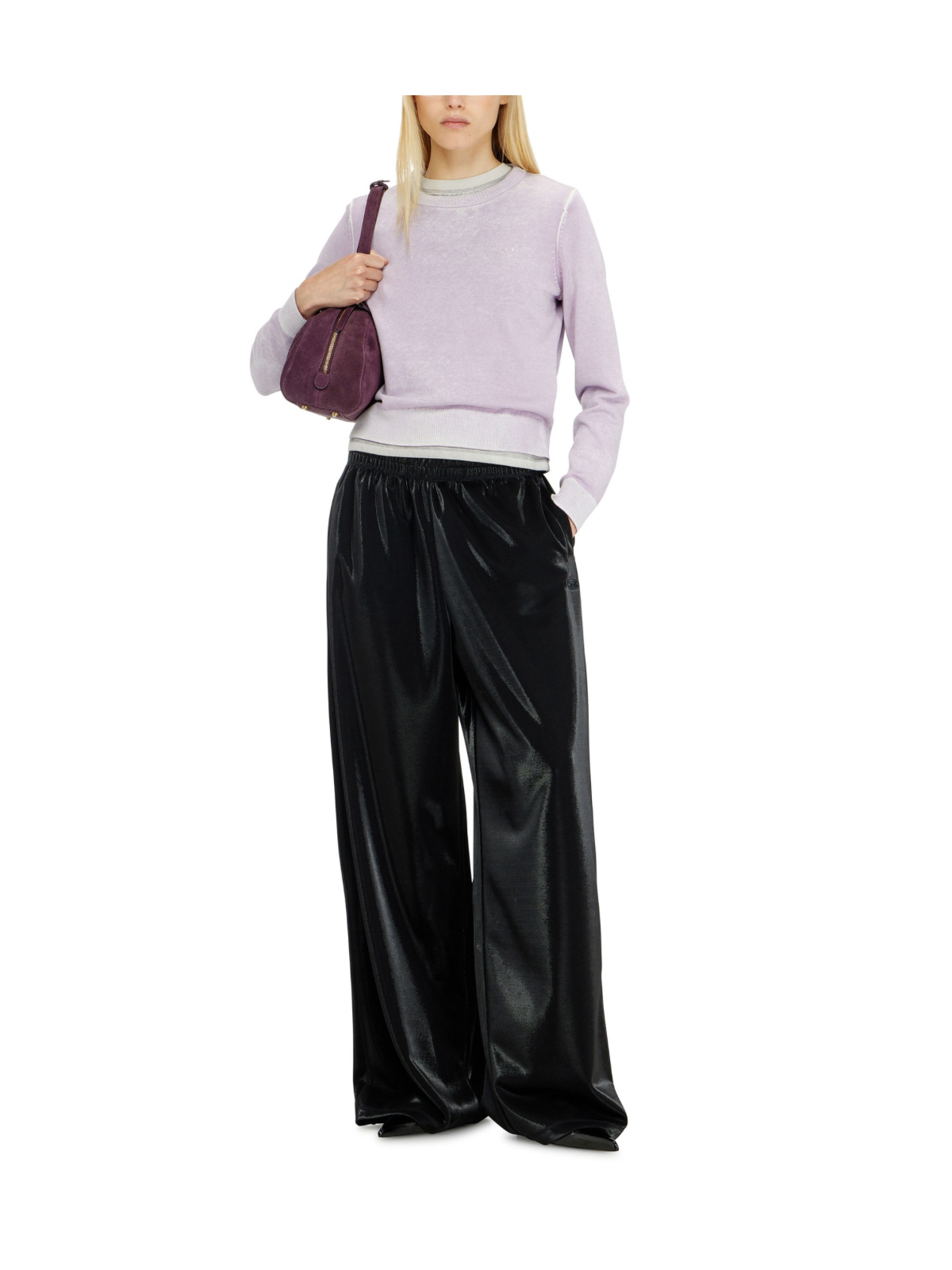 P-ROSY Pantaloni Da Tuta In Piquet Lucido