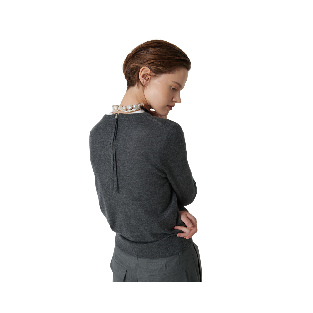 Maglia con zip sul retro