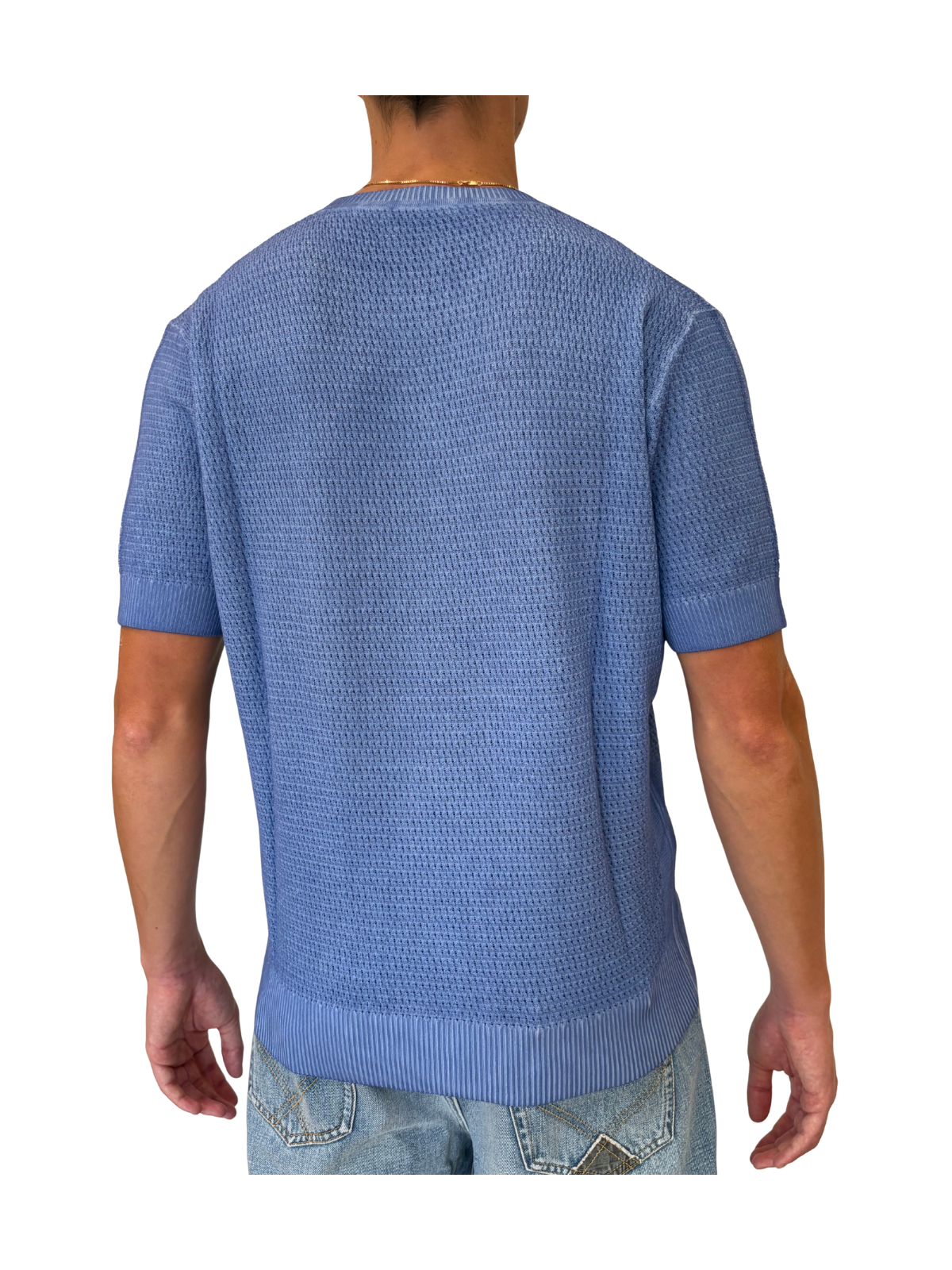 T-SHIRT IN COTONE STONE WASHED