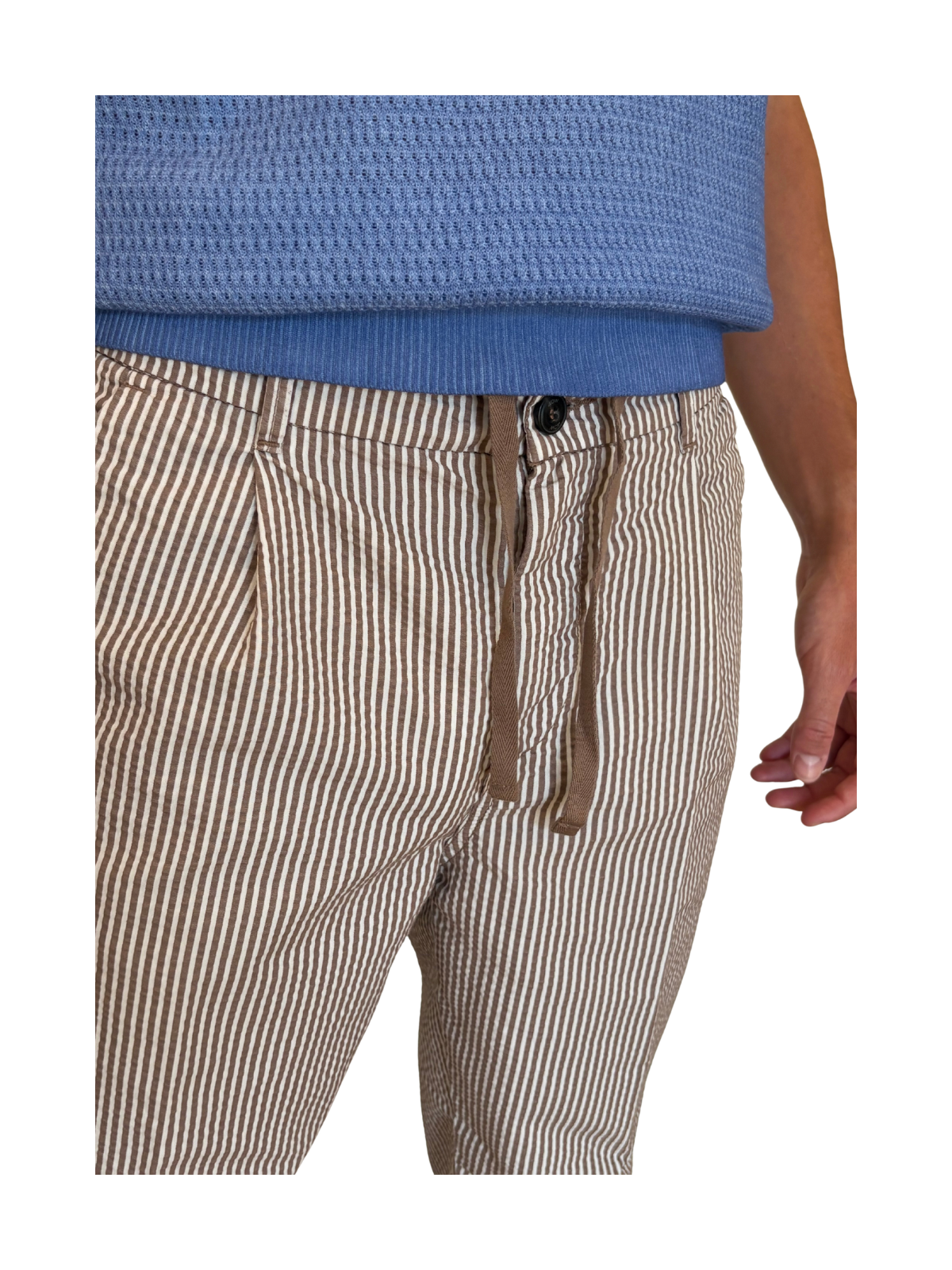 PANTALONE IN SEERSUCKER