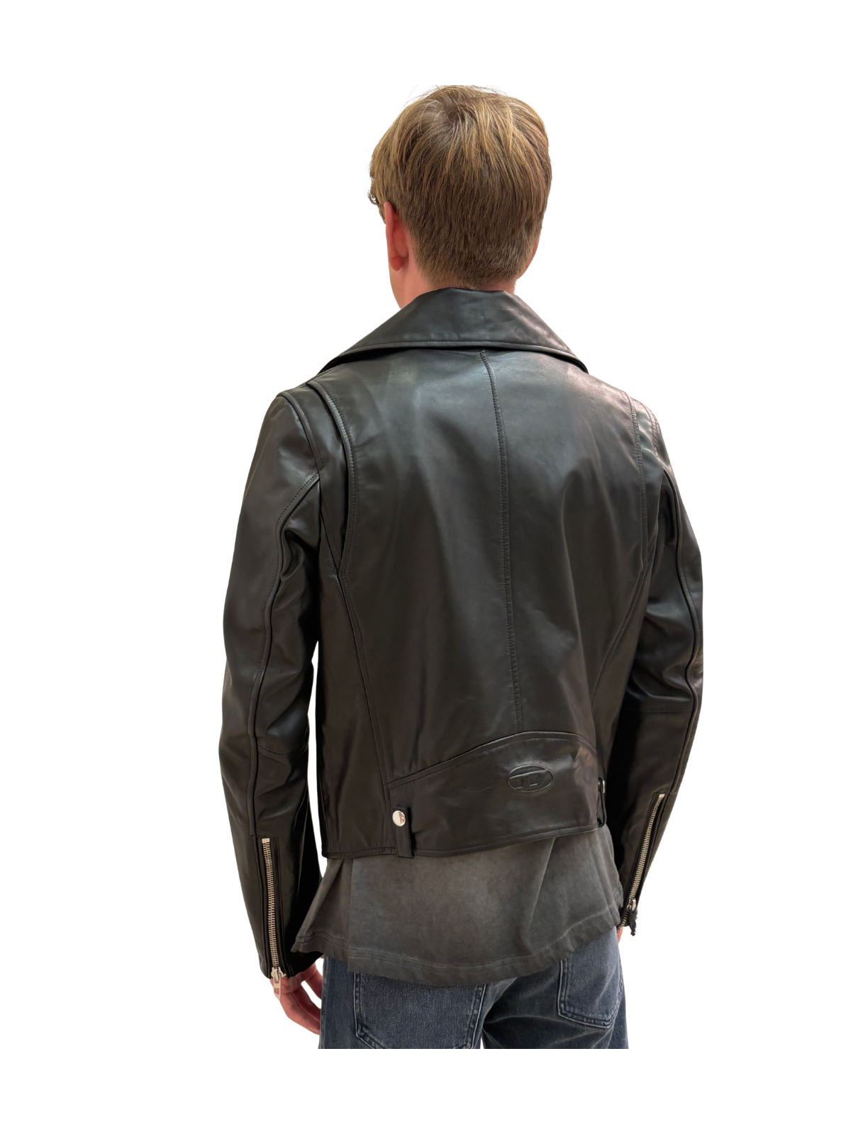 L-Eo Wrd Leather Biker