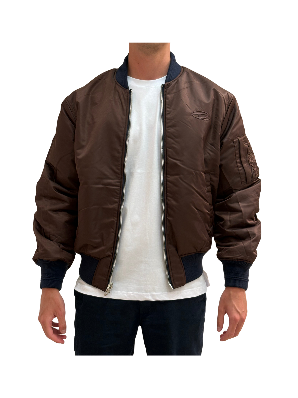 W-TYPE-D1 Giacca Bomber Imbottita Con Ricamo Oval D