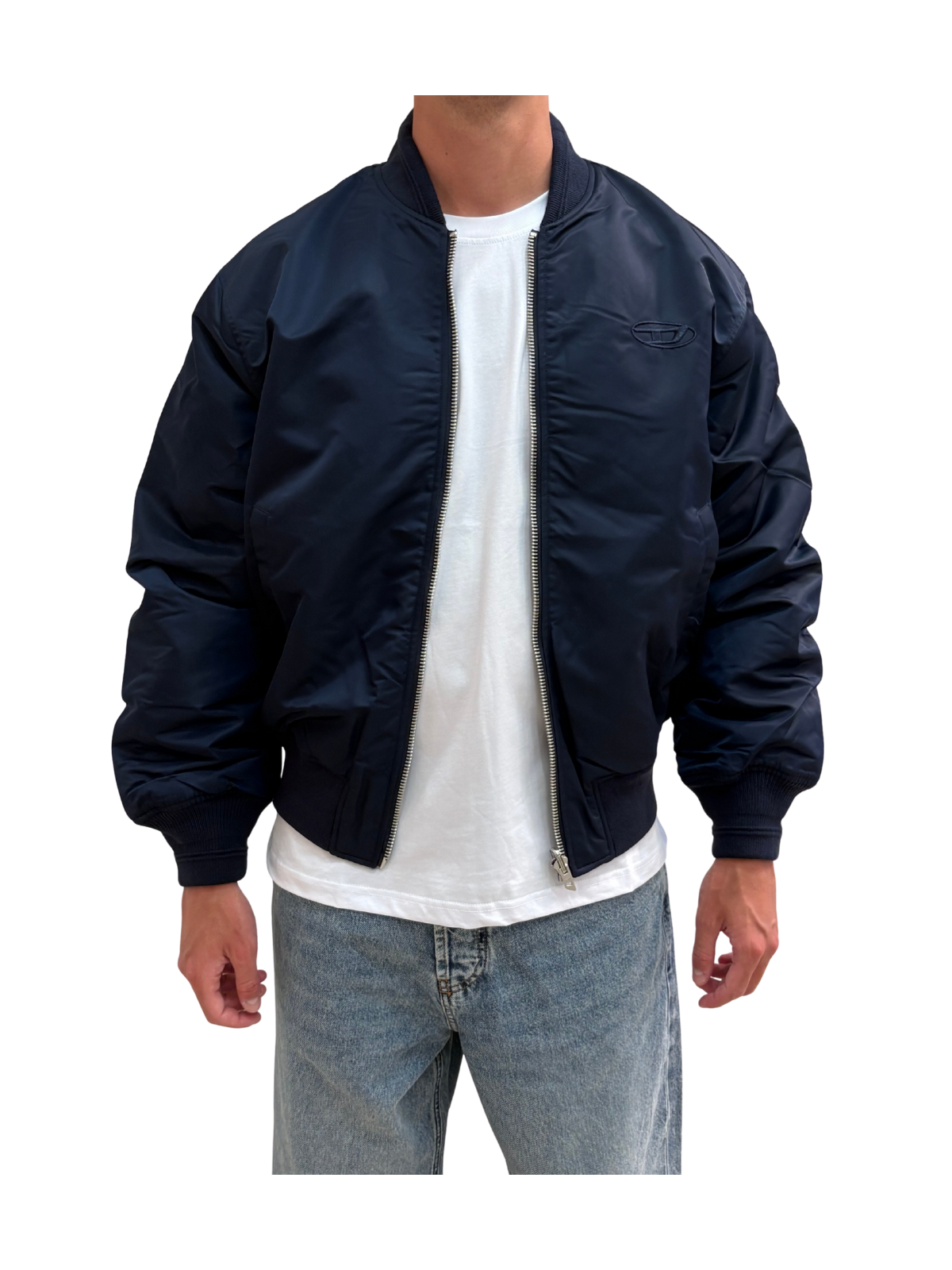 W-TYPE-D1 Giacca Bomber Imbottita Con Ricamo Oval D
