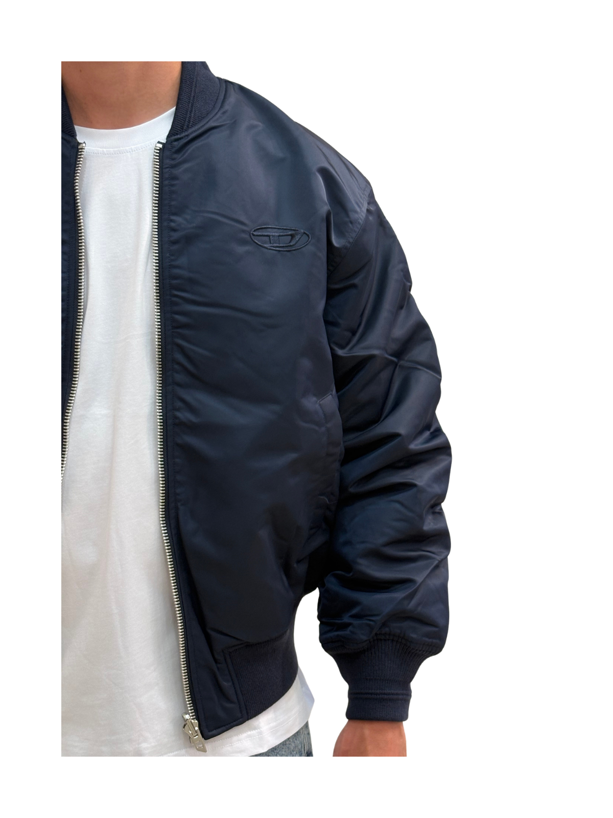 W-TYPE-D1 Giacca Bomber Imbottita Con Ricamo Oval D