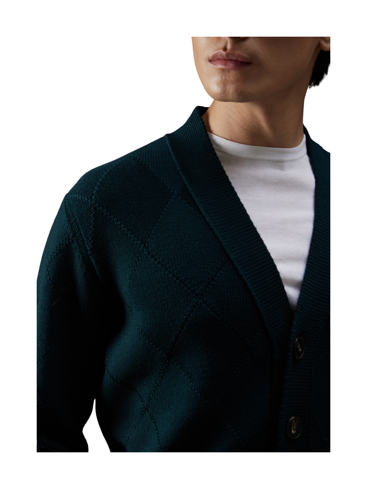 Cardigan in lana merino extrafine