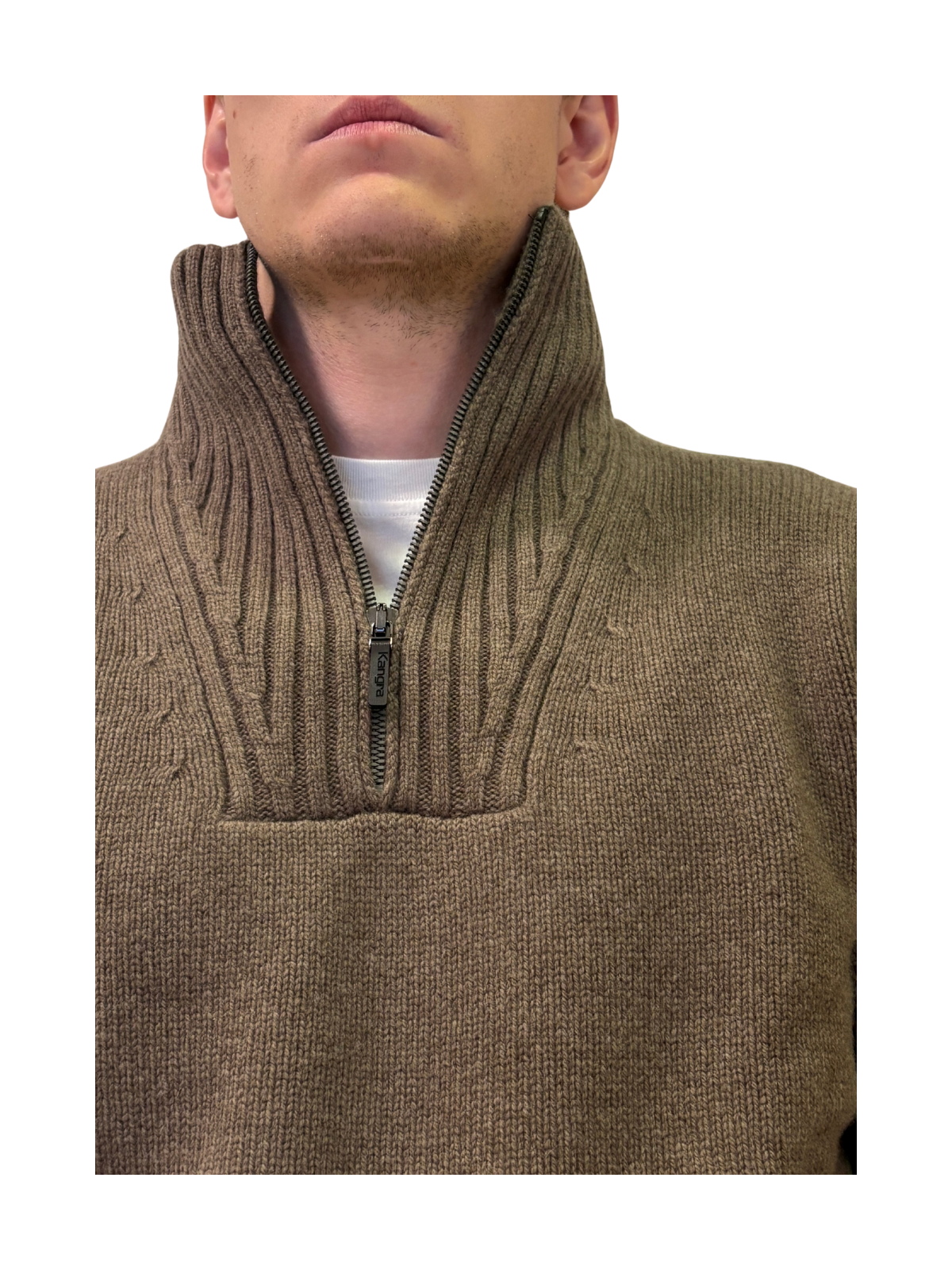 MAGLIA IN LANA CON COLLO CAMIONAIRE