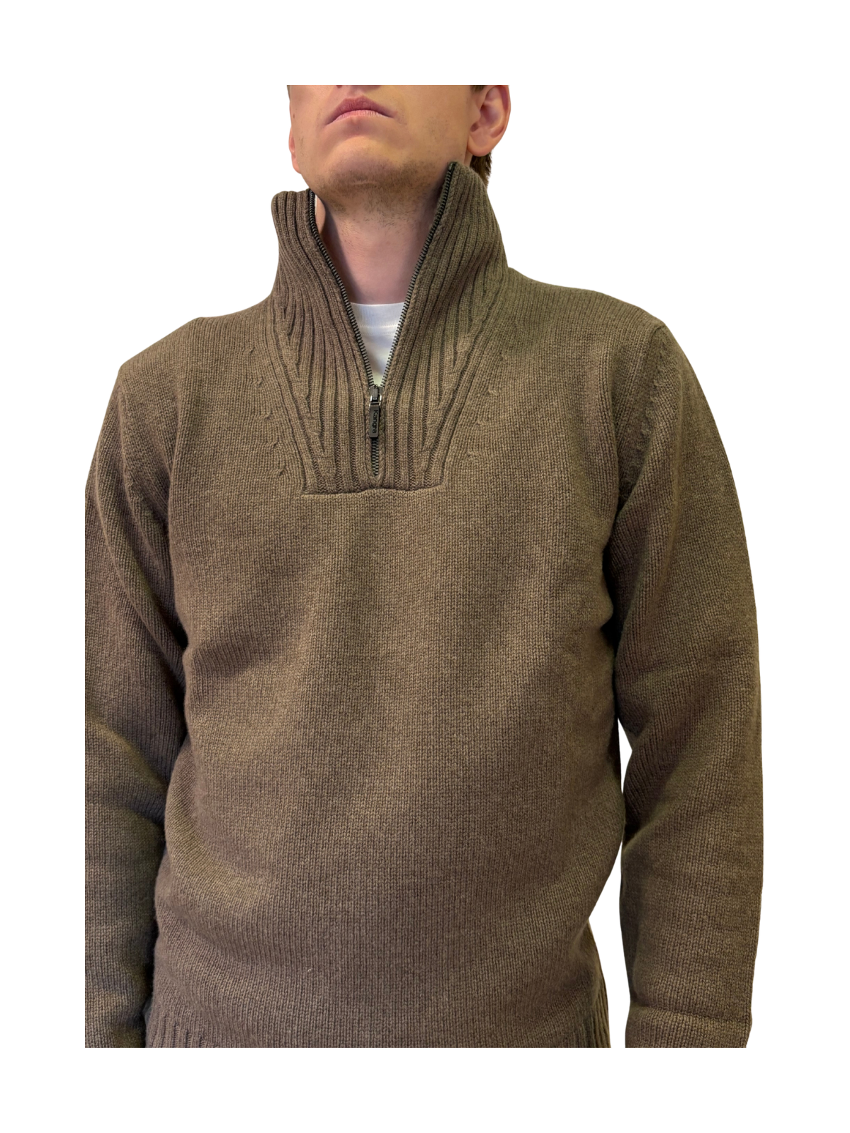 MAGLIA IN LANA CON COLLO CAMIONAIRE