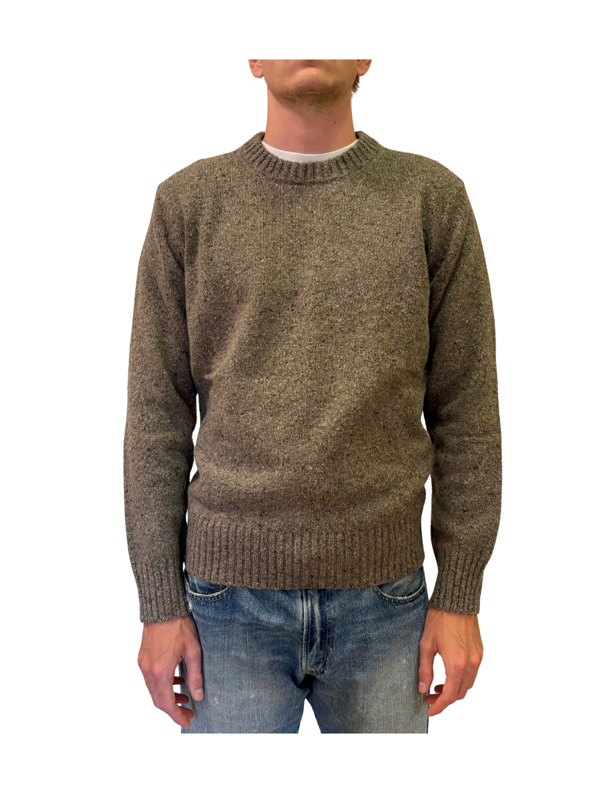 MAGLIA GIROCOLLO IN FILATO BOTTONATO