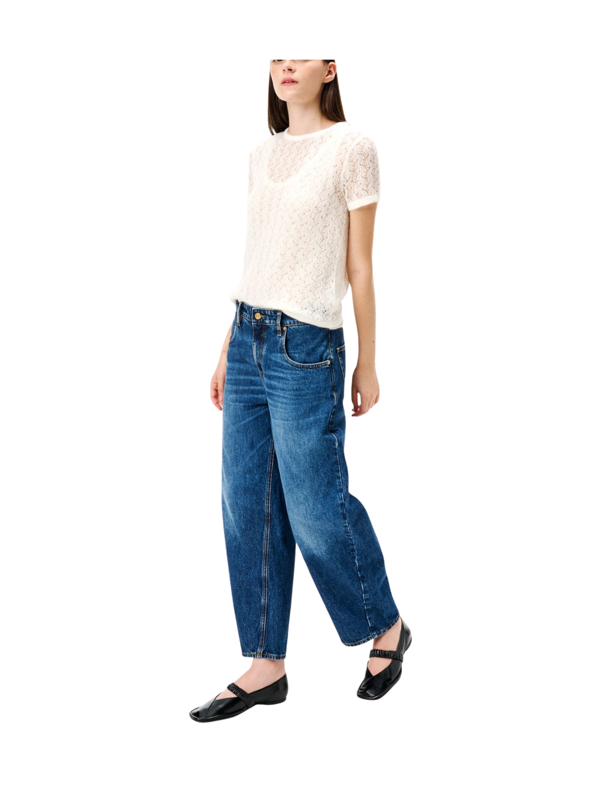 JEANS AIDA CROP WIDE FIT