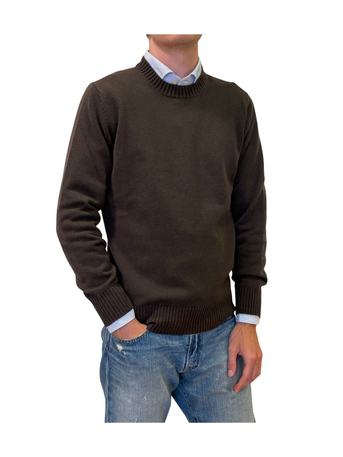 Maglia girocollo in cashmere