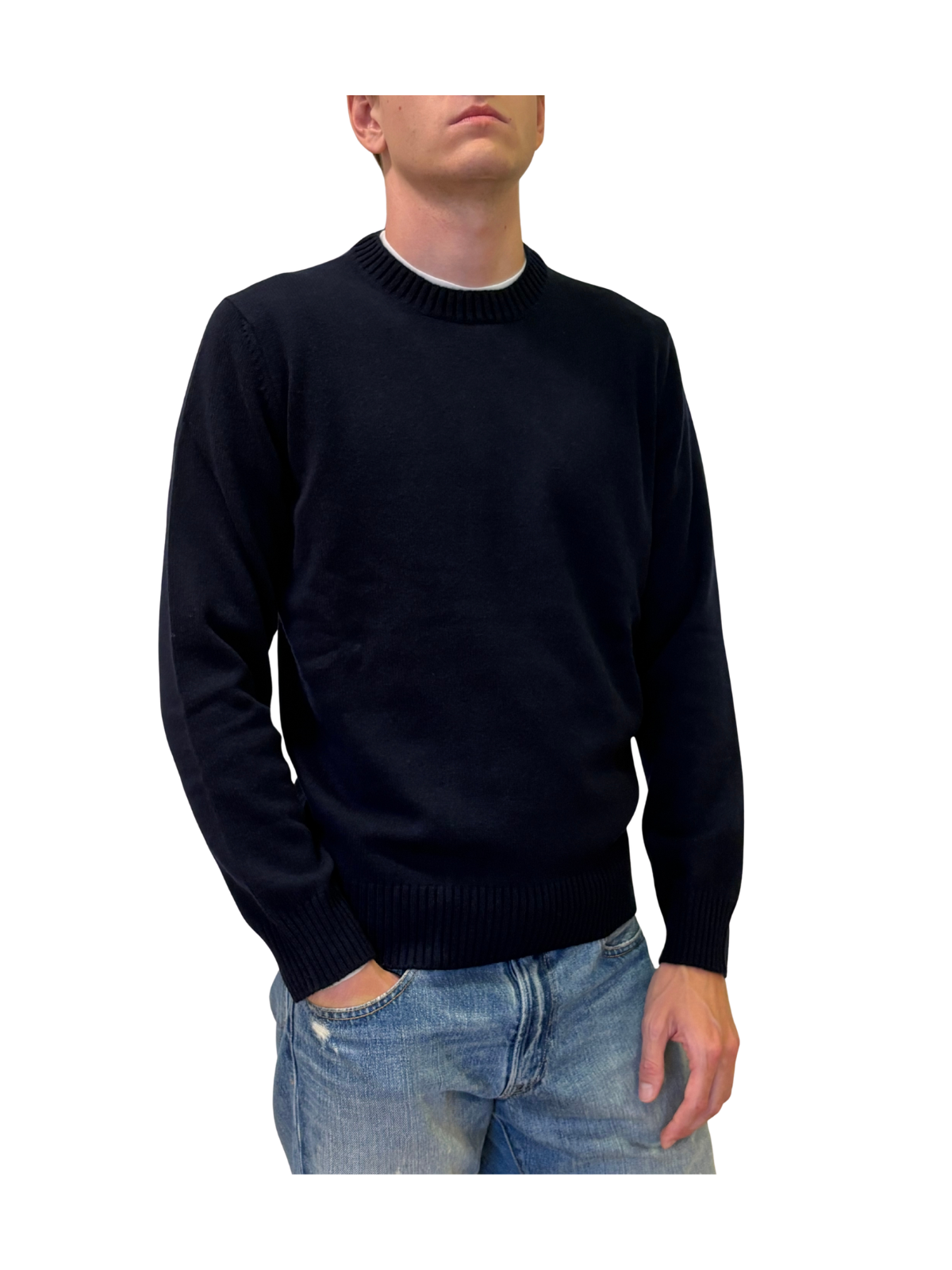 Maglia girocollo in cashmere