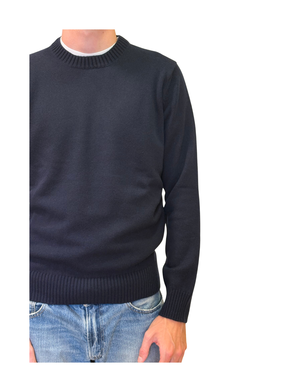 Maglia girocollo in cashmere
